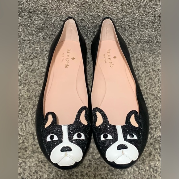 kate spade Shoes New Kate Spade Boston Terrier French Bulldog Flats